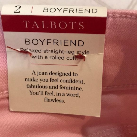 TALBOTS Flawless Rolled Cuff Boyfriend Jean - Picture 10 of 10